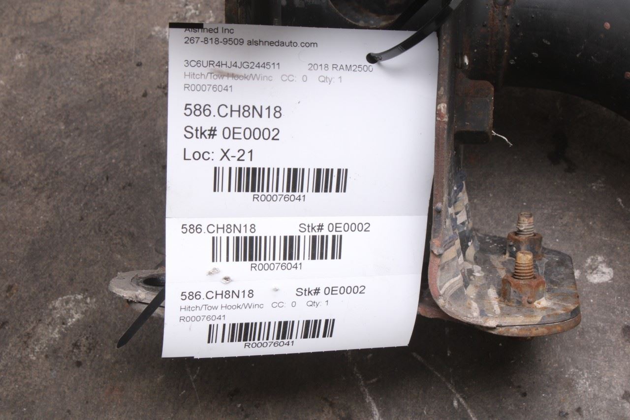 2013-2018 RAM 2500 Tradesman Rear Trailer Tow Hitch 68140775AG OEM - Alshned Auto Parts