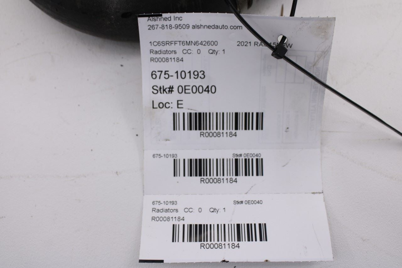 19-24 Ram 1500 Big Horn Crew Cab 5.7L 4WD Radiator Coolant Inlet Hose 68268587AE - Alshned Auto Parts