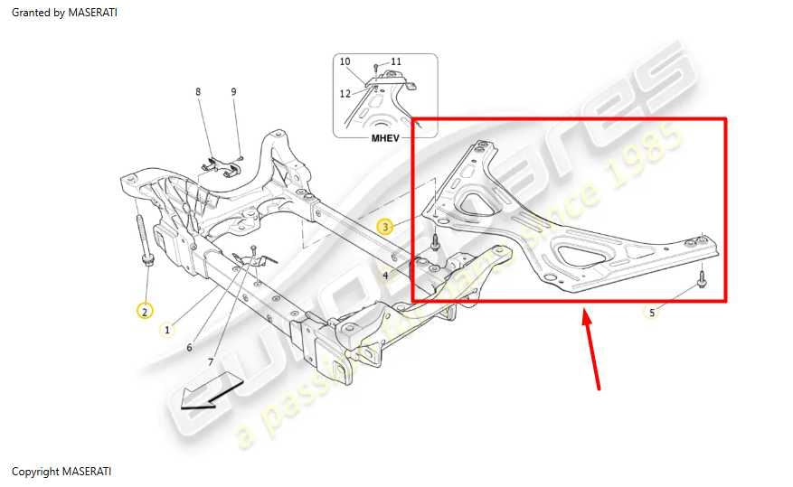 2014-20 Maserati Ghibli RWD Front Subframe Crossmember Support Bracket 670002928 - Alshned Auto Parts