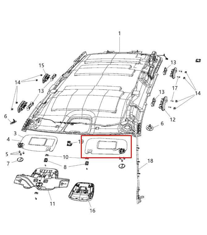 14-21 Jeep Grand Cherokee Overland Front LH Side Sun Visor w/ Illuminated Mirror - Alshned Auto Parts