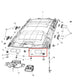 14-21 Jeep Grand Cherokee Overland Front LH Side Sun Visor w/ Illuminated Mirror - Alshned Auto Parts