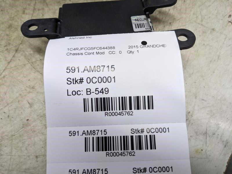 2014-2015 Jeep Grand Cherokee Parking Assist Control Module Unit 68204477AC OEM - Alshned Auto Parts