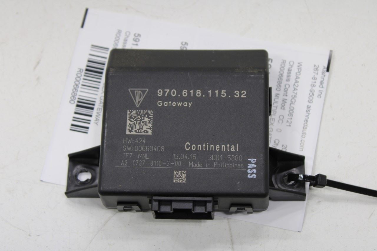 14-2016 Porsche Panamera 4 3.6L Gateway Computer Control Module 97061811532 OEM - Alshned Auto Parts