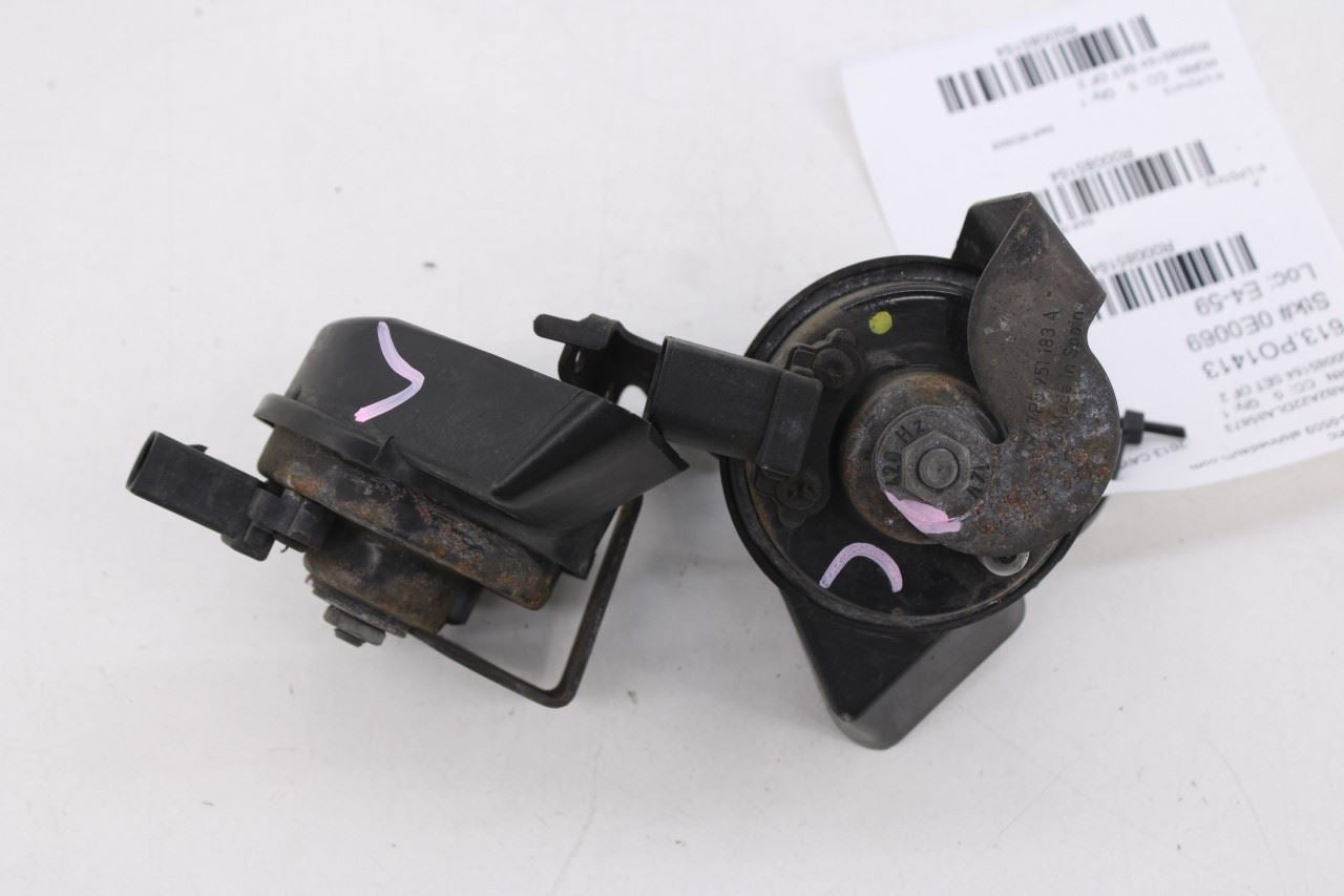 2011-2016 Porsche Cayenne S High and Low Note Horn w/ Bracket 958-951-184 OEM5