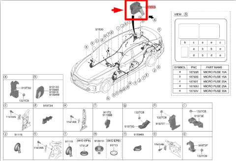 2022-2023 Kia Stinger GT1 3.3L AWD Rear Trunk Junction Fuse Box 91957-J5010 OEM - Alshned Auto Parts