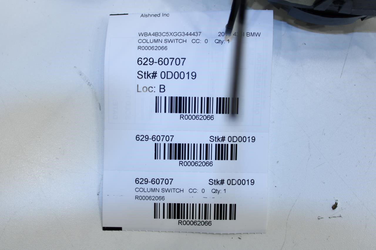 2015-16 BMW 435i Gran Coupe Steering Column Turn Signal Wiper Switch 61319351146 - Alshned Auto Parts