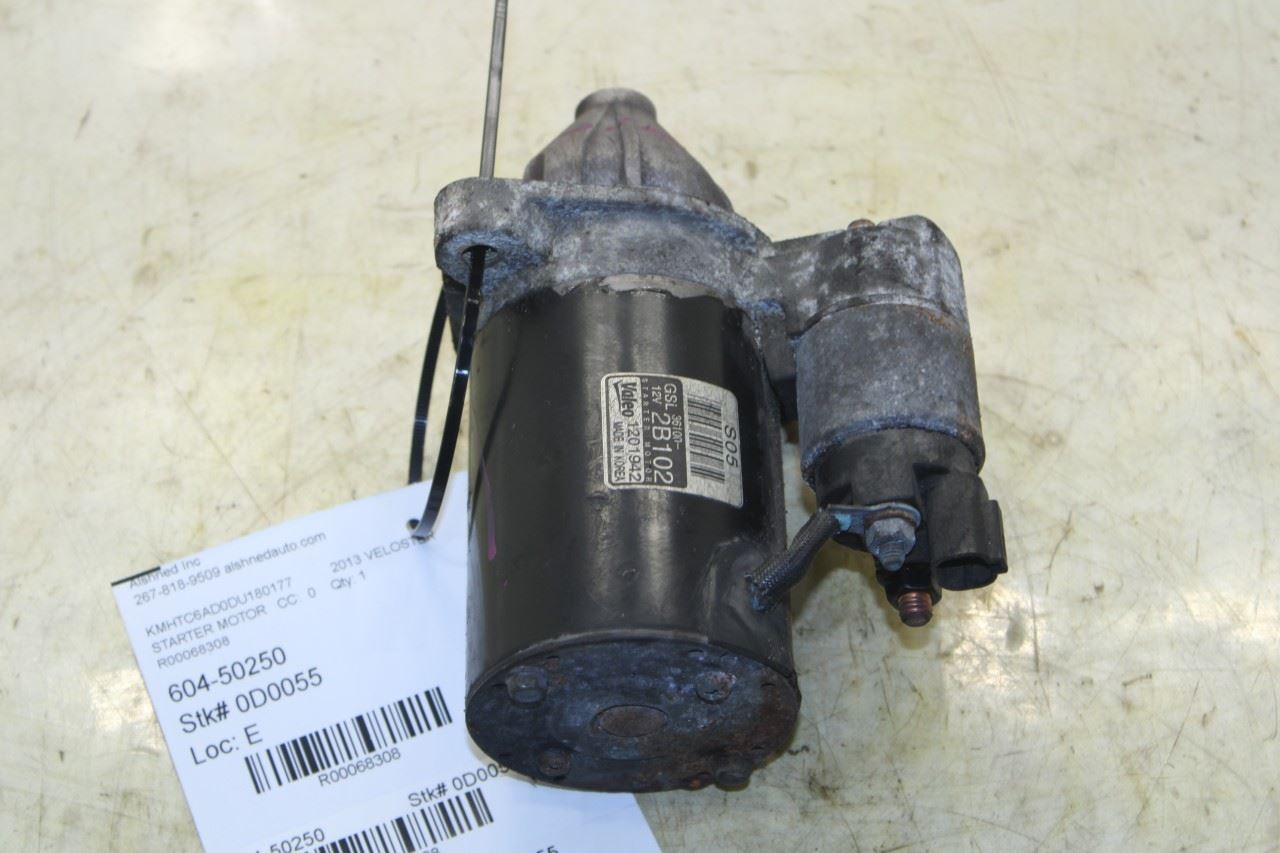 2011-2017 Hyundai Veloster Base Accent 1.6L Engine Starter Motor 36100-2B102 OEM - Alshned Auto Parts