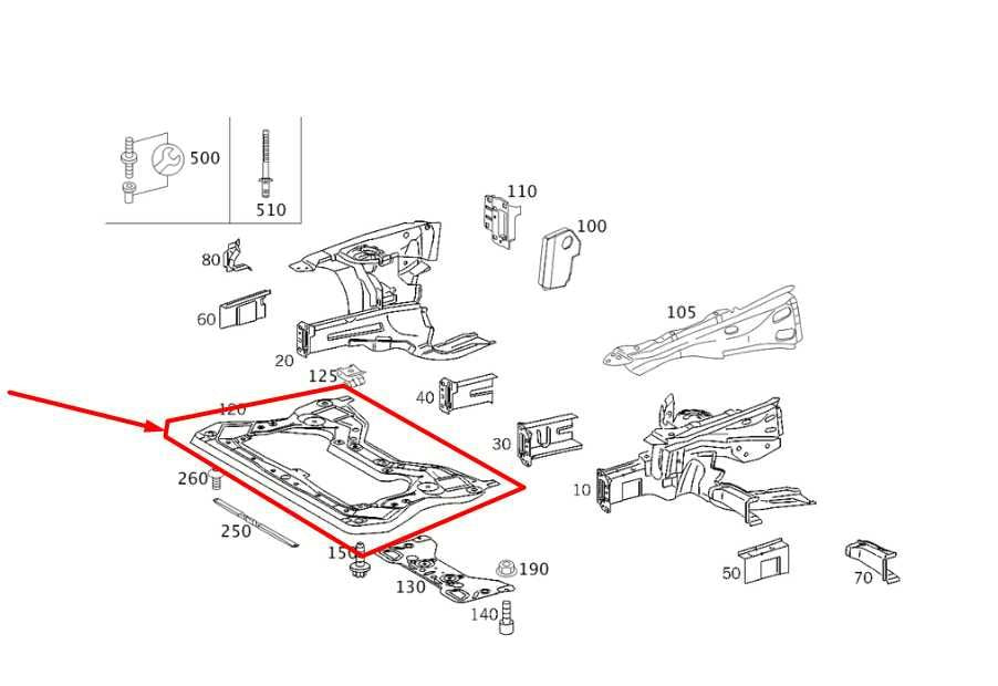 2006-2009 Mercedes-Benz CLK 350 RWD Front Crossmember Subframe 2036280657 OEM - Alshned Auto Parts