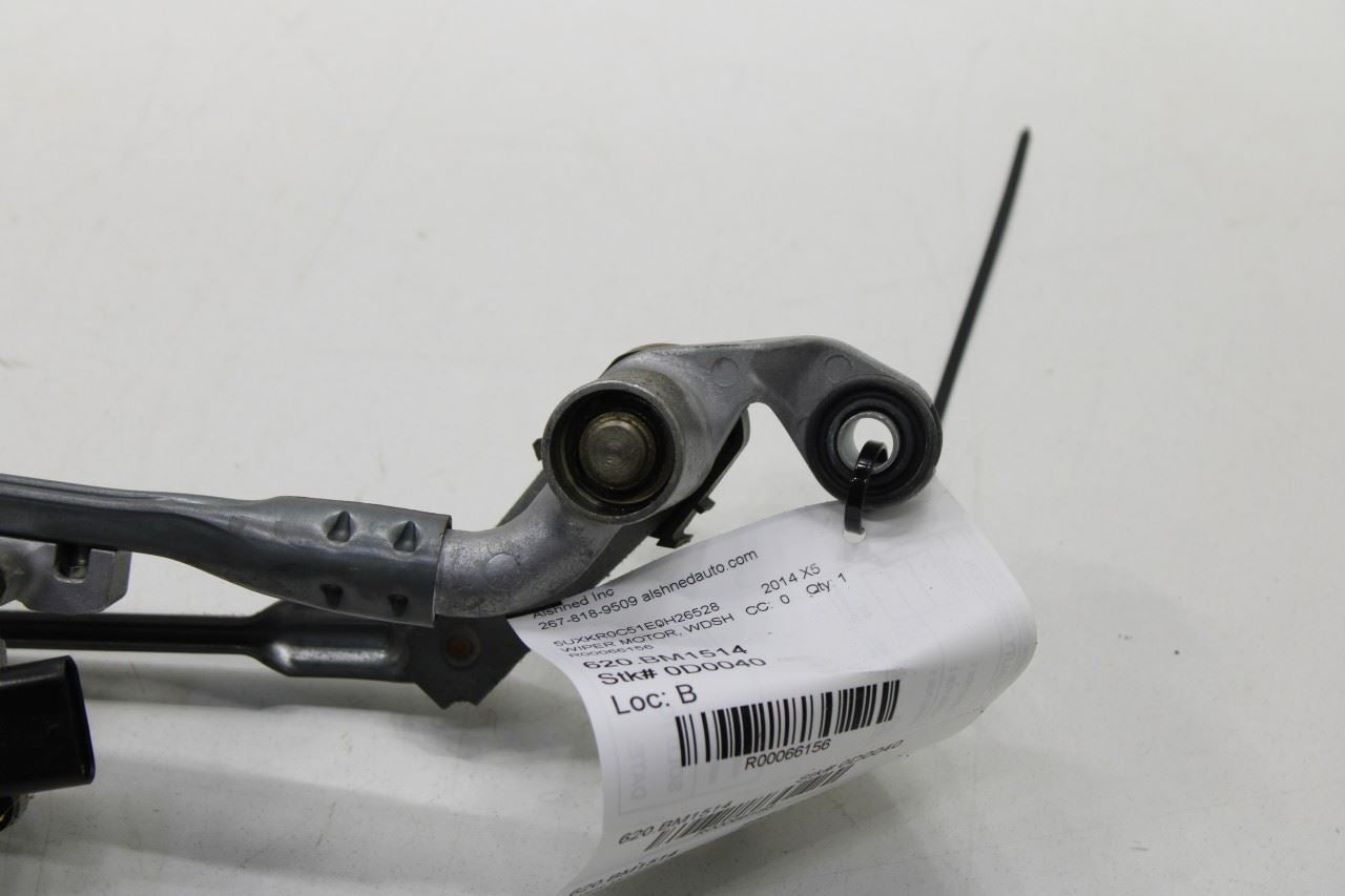 2014-2018 BMW X5 xDrive35i Front Windshield Wiper Transmission Linkage w/ Motor - Alshned Auto Parts