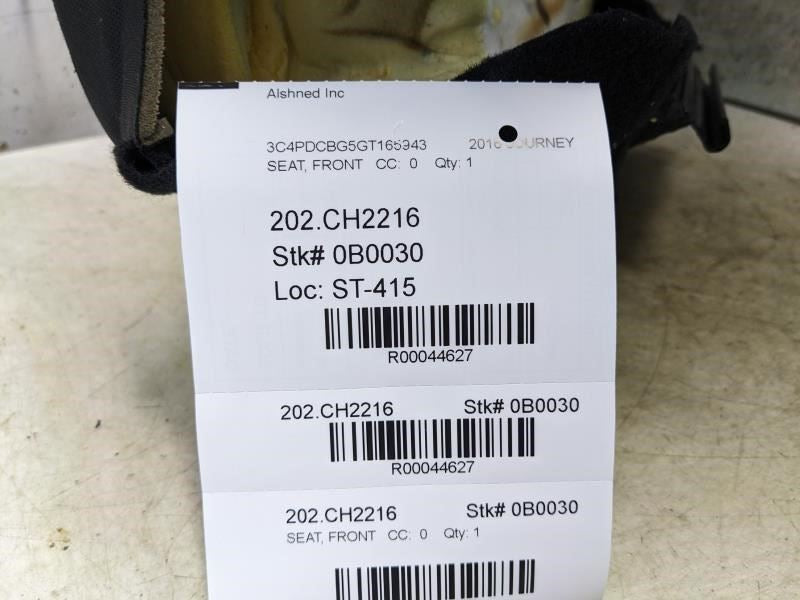 2011-17 Dodge Journey SXT Front Passenger Right Side Seat Backrest Upper Cushion13