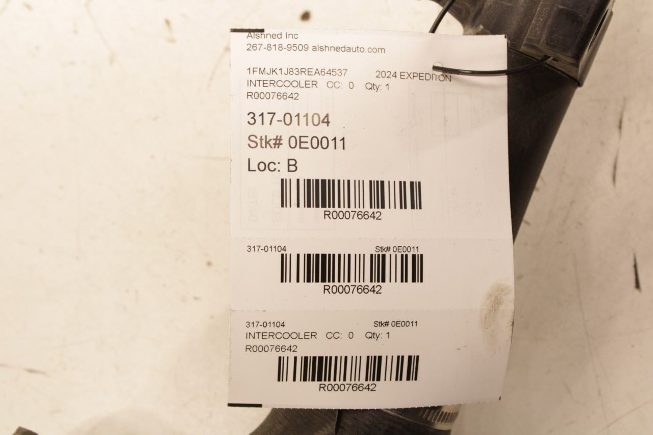 22-26 Ford Expedition MAX XLT 3.5L Intercooler Upper Hose Tube NL34-6C640-BA OEM - Alshned Auto Parts