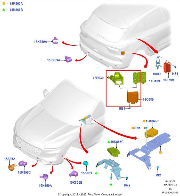 23-26 Ford Escape ST-Line 1.5L FWD Rear Driver Left Side Blind Spot Radar Sensor - Alshned Auto Parts