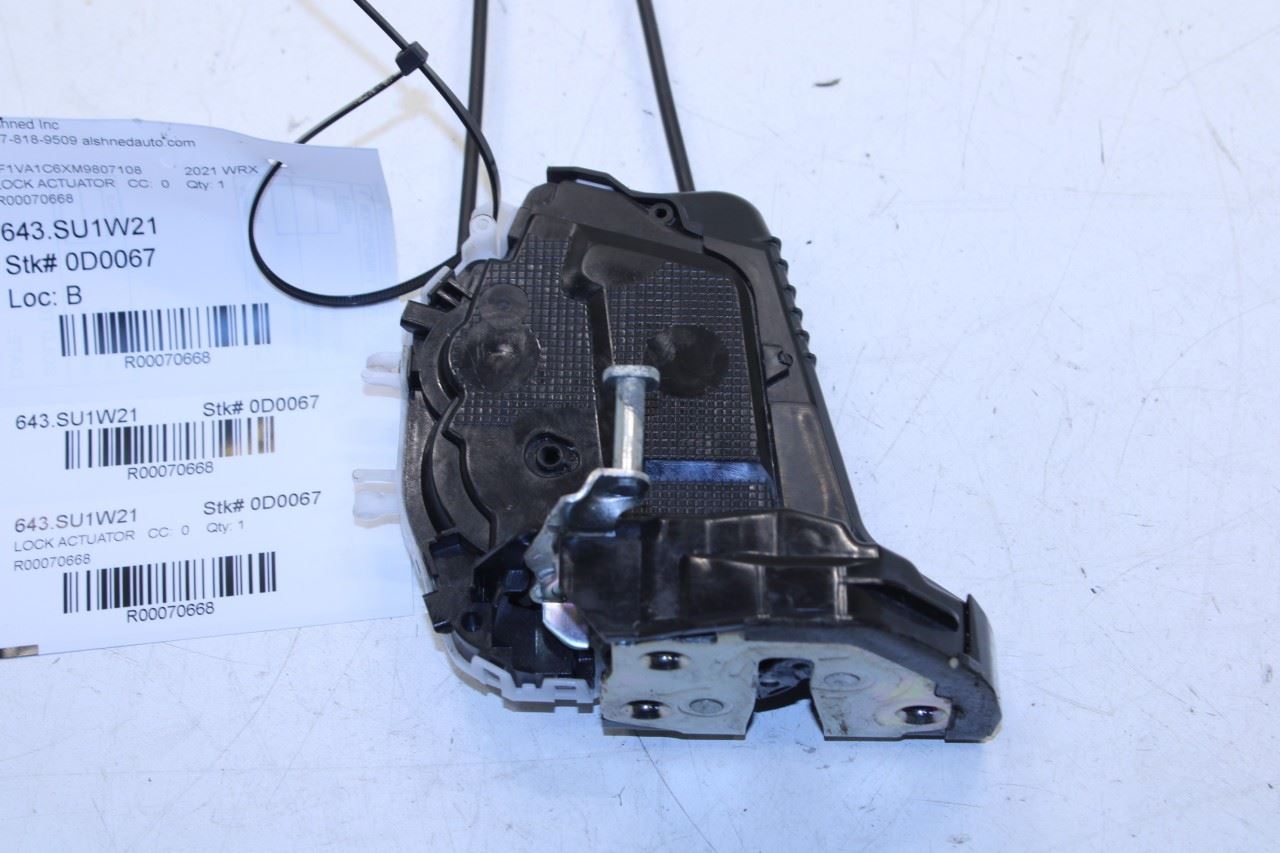 2015-2021 Subaru WRX Premium Rear Left Side Door Lock Latch Actuator 61035VA011 - Alshned Auto Parts