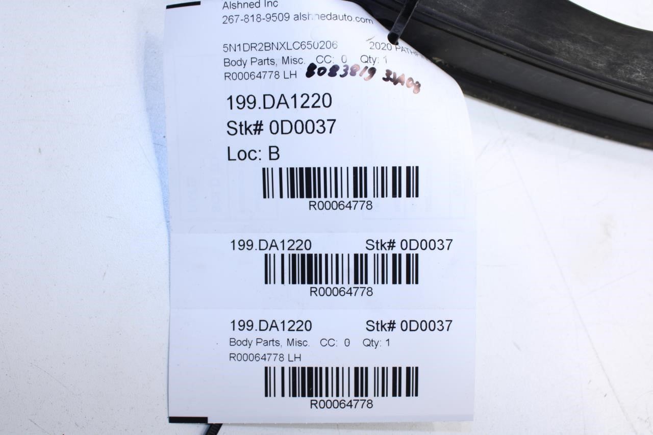 2013-2020 Nissan Pathfinder SV Left Side Rocker Panel Molding Seal 80839-3JA0B - Alshned Auto Parts