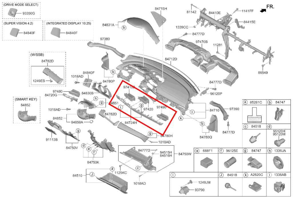 2021-25 Hyundai Elantra SEL Center Dash Trim Panel w/ Air Vents 84760-AA020-LS5 - Alshned Auto Parts