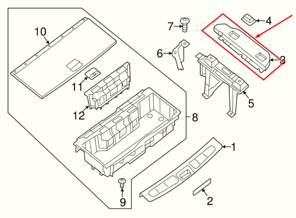 13-20 Nissan Pathfinder SV Rear Right and Left Trunk Luggage Floor Finisher Trim - Alshned Auto Parts