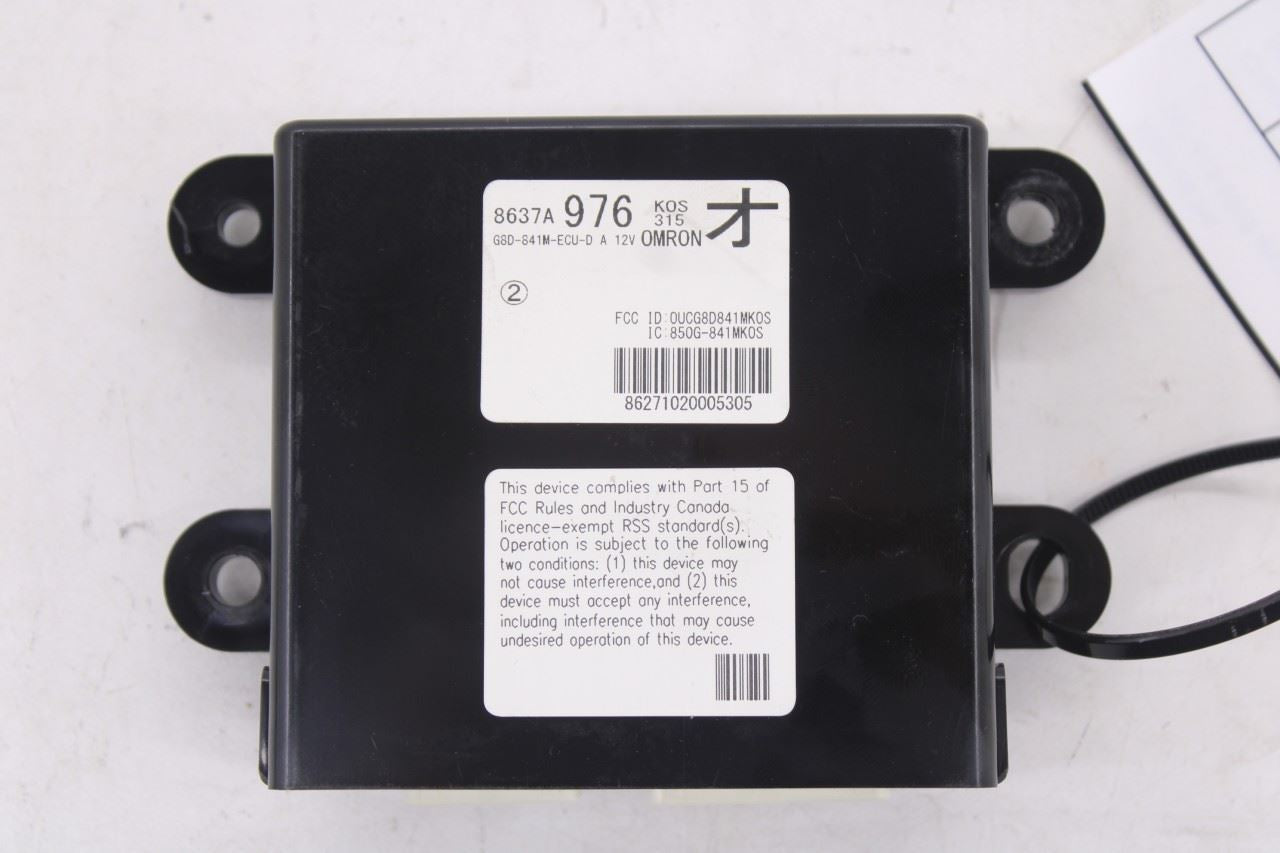 13-2022 Mitsubishi Outlander Sport SE Theft-Locking Keyless Entry Control Module0