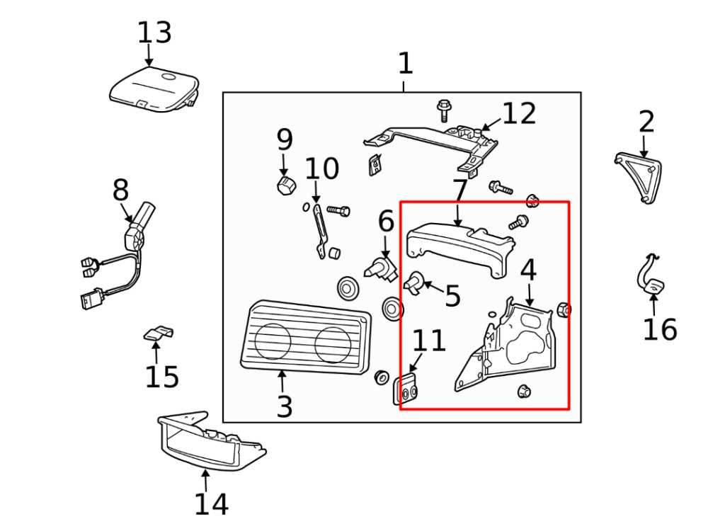 1997-04 Chevrolet Corvette Front Passenger RH Side Headlight Pivot Mount Bracket - Alshned Auto Parts