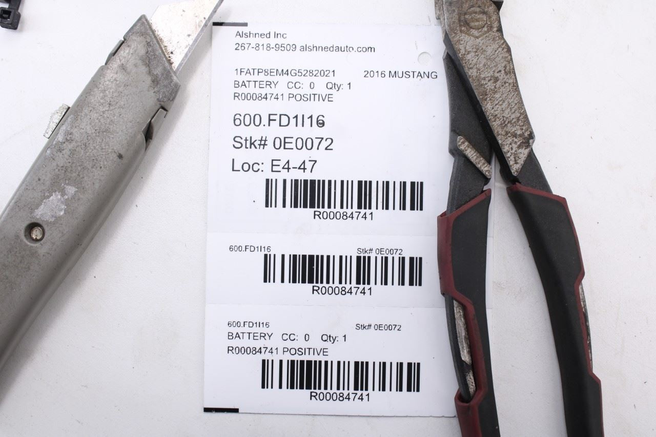 2016-2017 Ford Mustang Conv V6 3.7L Positive Battery Cable Wire Wiring Harness9