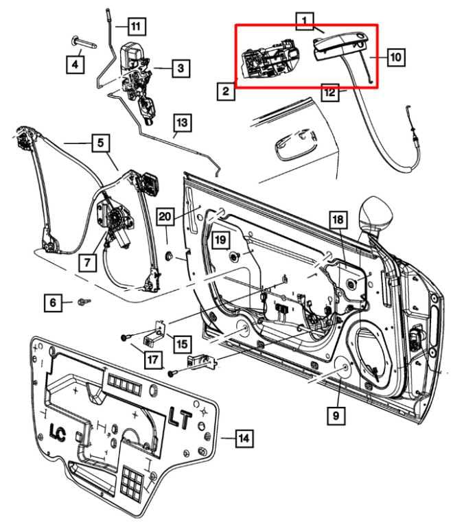 11-23 Dodge Challenger SXT 3.6L RWD Front Door Driver Left Side Exterior Handle - Alshned Auto Parts