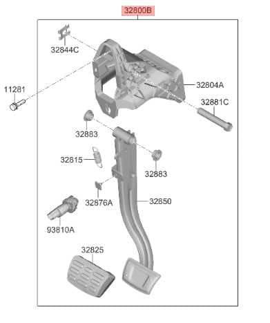 2018-2023 Kia Stinger GT1 3.3L Brake Stop Foot Pedal w/ Bracket 32830-J5100 OEM - Alshned Auto Parts