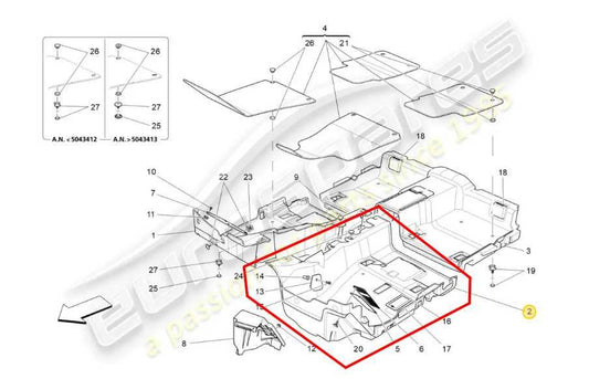 2017-21 Maserati Ghibli Front Driver Left Side Floor Interior Carpet Cover Liner - Alshned Auto Parts