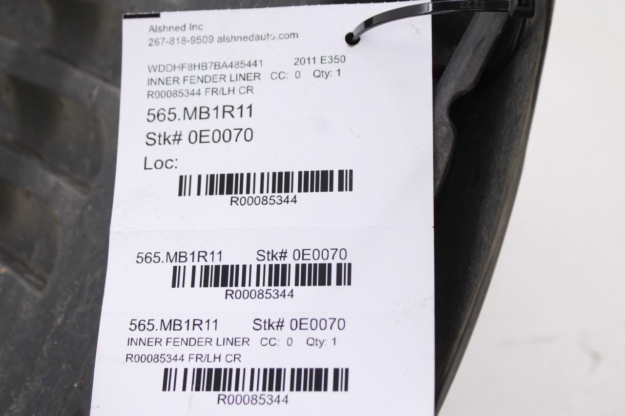 2010-13 Mercedes-Benz E 350 Luxury 4Matic FR LH Wheelhouse Splash Shield *ReaD*20