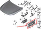 2010-2015 BMW 750i xDrive Front Left and Right Hood Bonnet Hinge 41617291701 OEM - Alshned Auto Parts