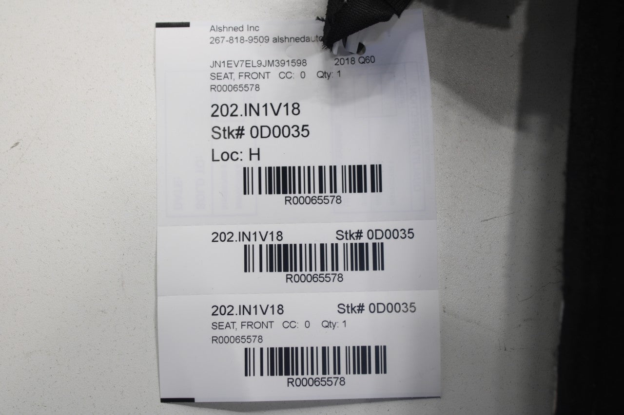 17-22 Infiniti Q60 Luxe Front Driver LH Side Seat Lower Cushion 87361-5CA1A OEM - Alshned Auto Parts