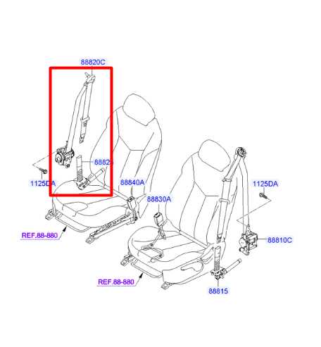 11-17 Hyundai Veloster 1.6L Front Right Side Seat Belt Retractor w/ Pretensioner - Alshned Auto Parts