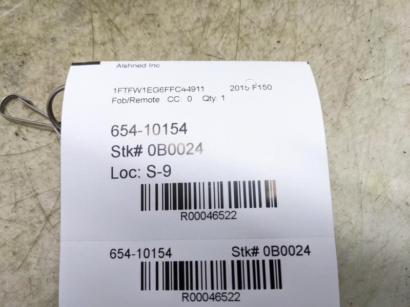 15-18 Ford F150 5-Button Key Keyless Remote Entry Fob Transmitter FL3Z-15K601-G - Alshned Auto Parts