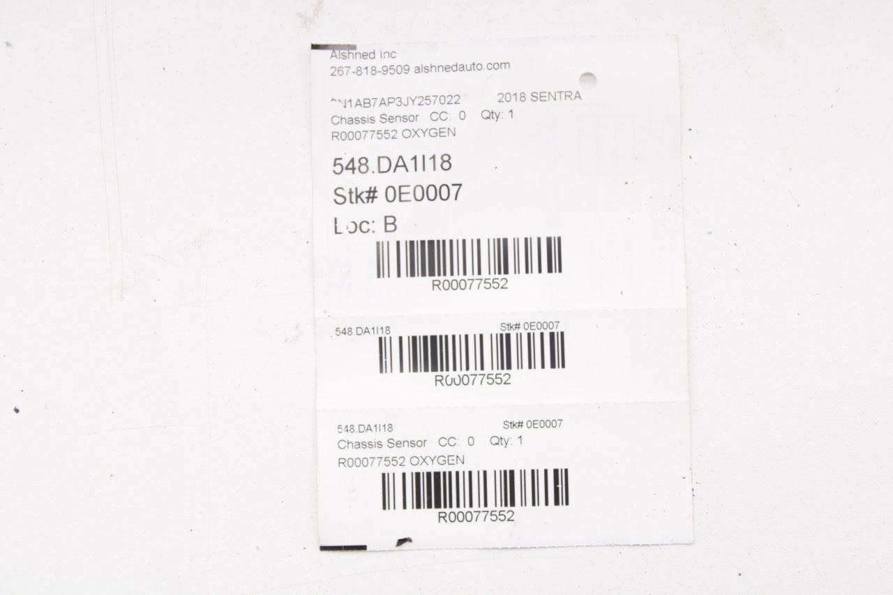 2013-2019 Nissan Sentra SL 1.8L Front and Rear Oxygen Sensor 226A0-3RC0A OEM - Alshned Auto Parts