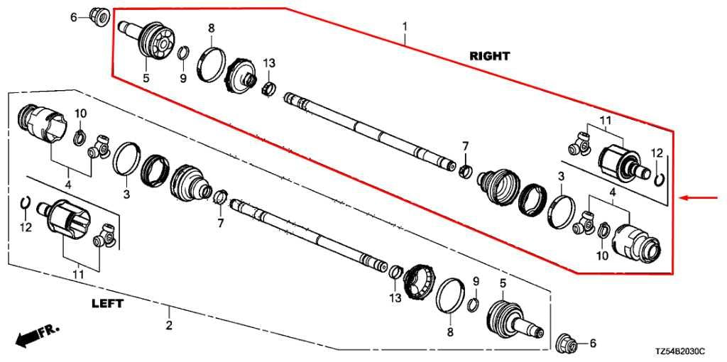 2016-20 Acura MDX Advance AWD Rear Right CV Axle Drive Half Shaft 42310-TZ6-A1R - Alshned Auto Parts