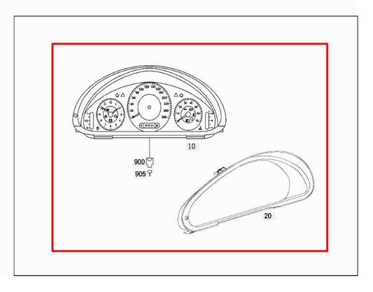2006-09 Mercedes-Benz CLK 350 Speedometer Gauge Instrument Cluster 129K Mileage - Alshned Auto Parts