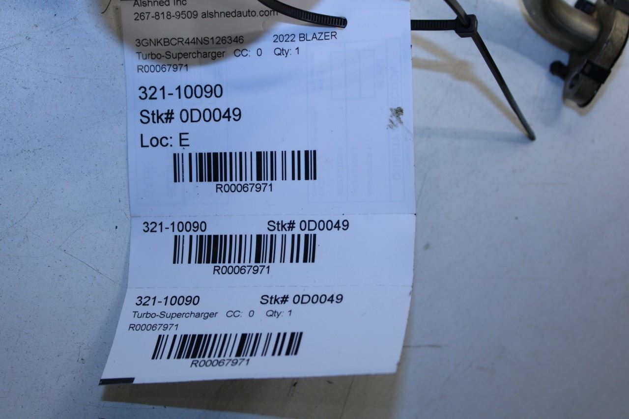 2020-2025 Chevrolet Blazer 2LT 2.0L Engine Turbocharger w/ Exhaust Manifold 56K - Alshned Auto Parts