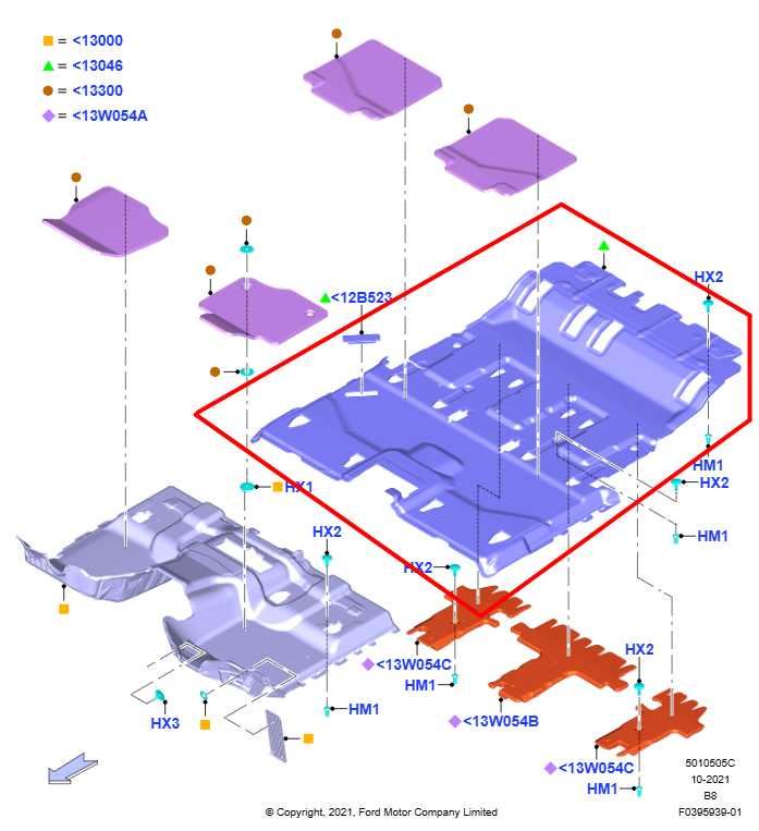 18-24 Ford Expedition MAX XLT Rear 2nd Row and 3rd Row Interior Carpet Liner Mat - Alshned Auto Parts