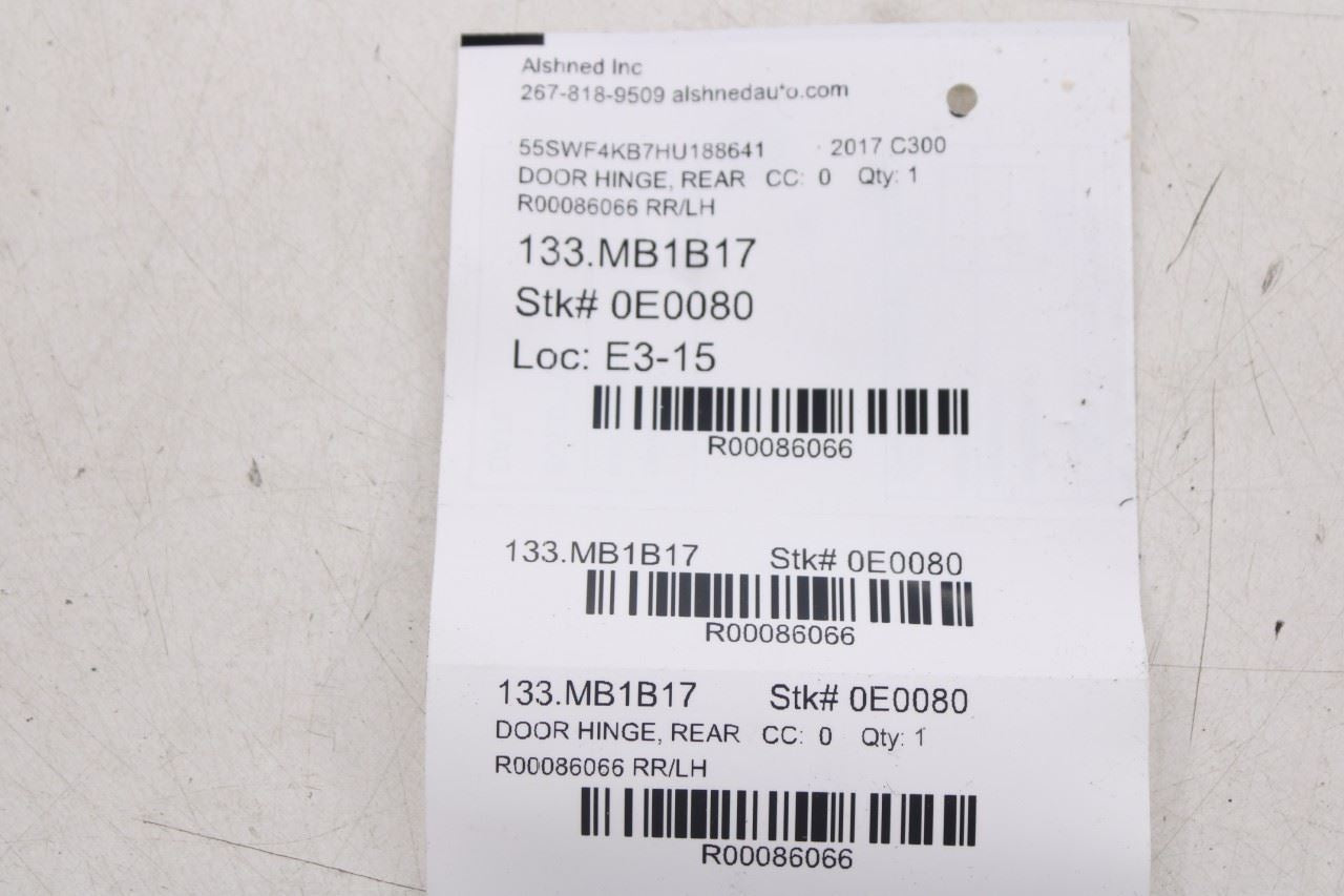 2015-21 Mercedes-Benz C300 4Matic Rear Left Side Door Hinge Upper and Lower Pair23