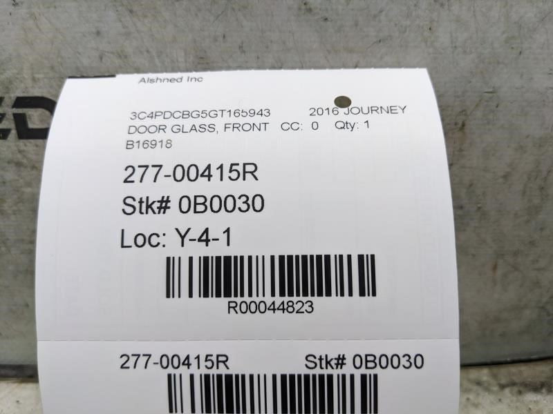 2009-20 Dodge Journey SXT 3.6L FWD Front Passenger Right Side Door Window Glass9