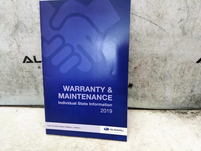 2019 Subaru Forester Owners Manual Set with Case MSA5M1902A OEM - Alshned Auto Parts