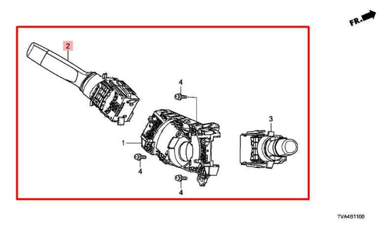 18-22 Honda Accord Steering Column Light Turn Signal Wiper Switch 35255-TVA-X31 - Alshned Auto Parts