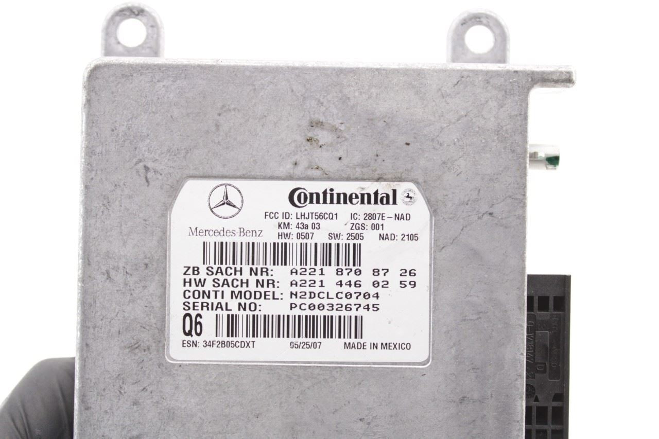 07-2009 Mercedes-Benz CLK 350 Voice Communication Control Module 2218708726 OEM - Alshned Auto Parts