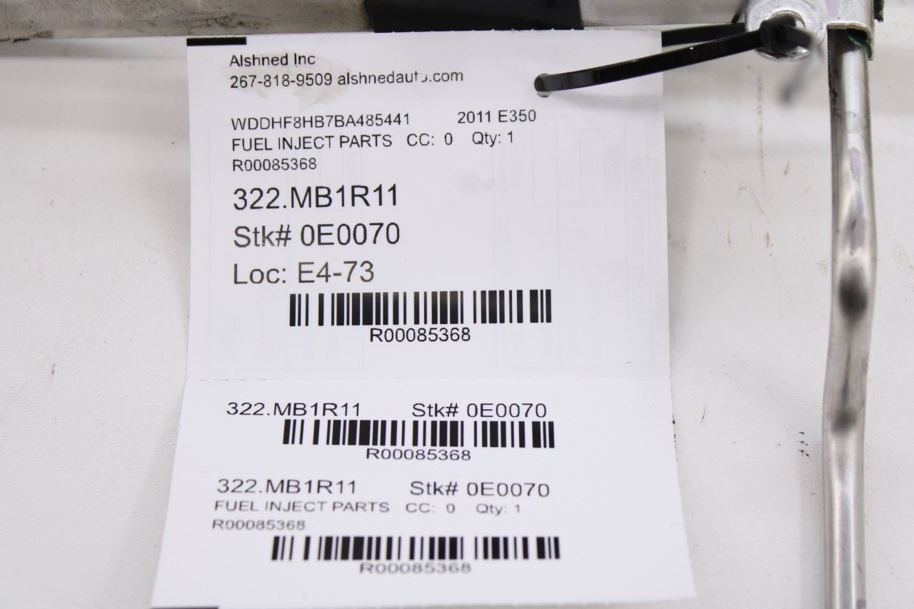 2006-2011 Mercedes-Benz E 350 Luxury 4Matic 3.5L Fuel Rail with Injectors9