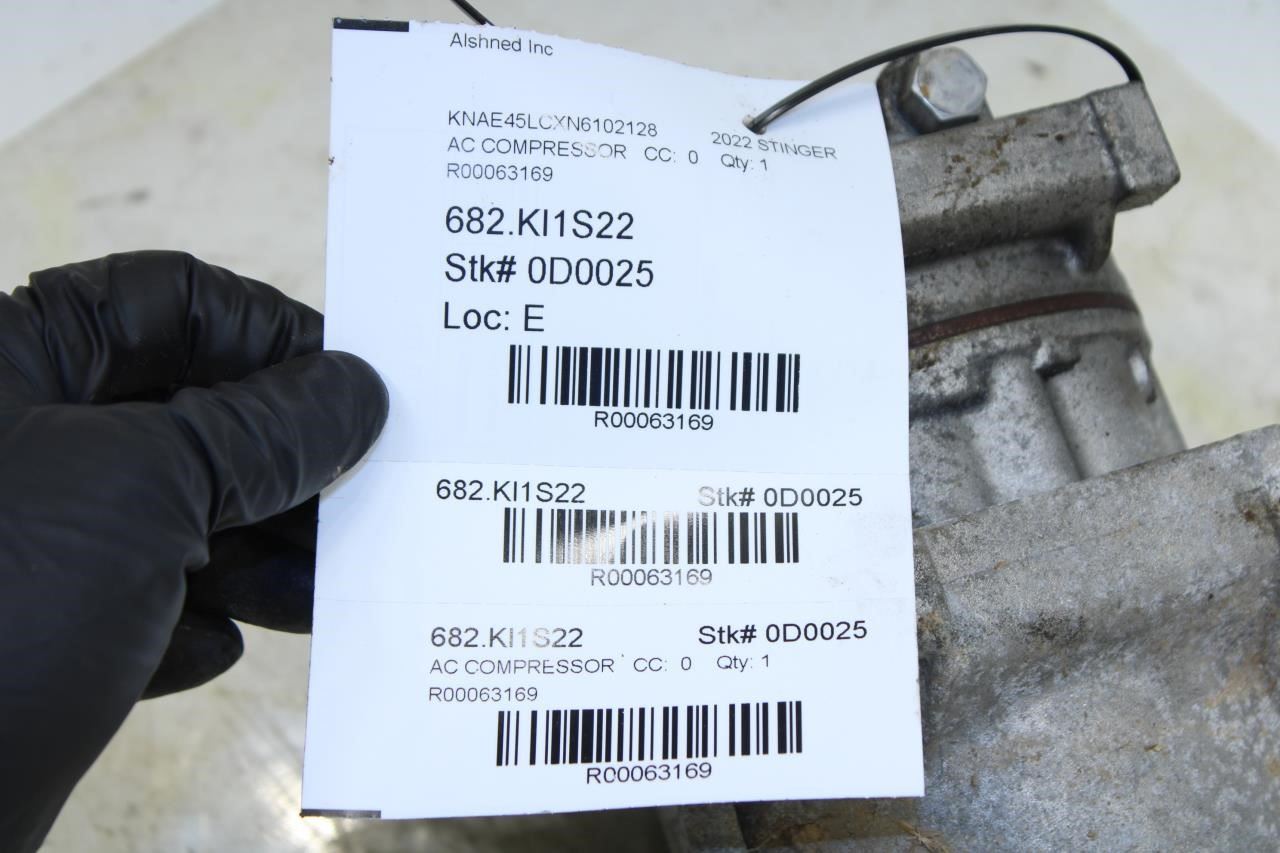 2018-2023 Kia Stinger GT1 3.3L AC Air Conditioner Compressor 97701J5160 OEM - Alshned Auto Parts
