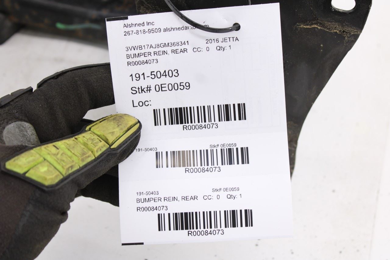 2015-2018 Volkswagen Jetta Sport Rear Bumper Impact Bar Beam 5C6-807-305-B OEM9