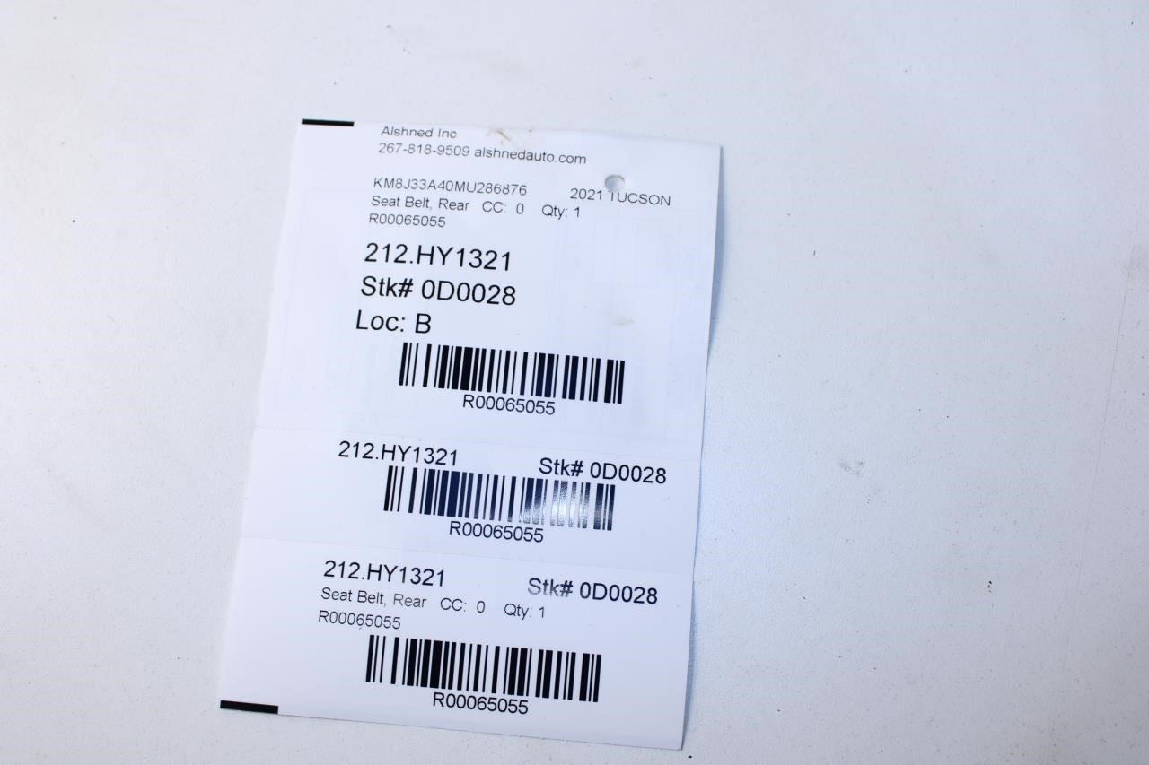 2015-21 Hyundai Tucson Value Rear RH and LH Center 2nd Row Seat Belt Buckle Set - Alshned Auto Parts