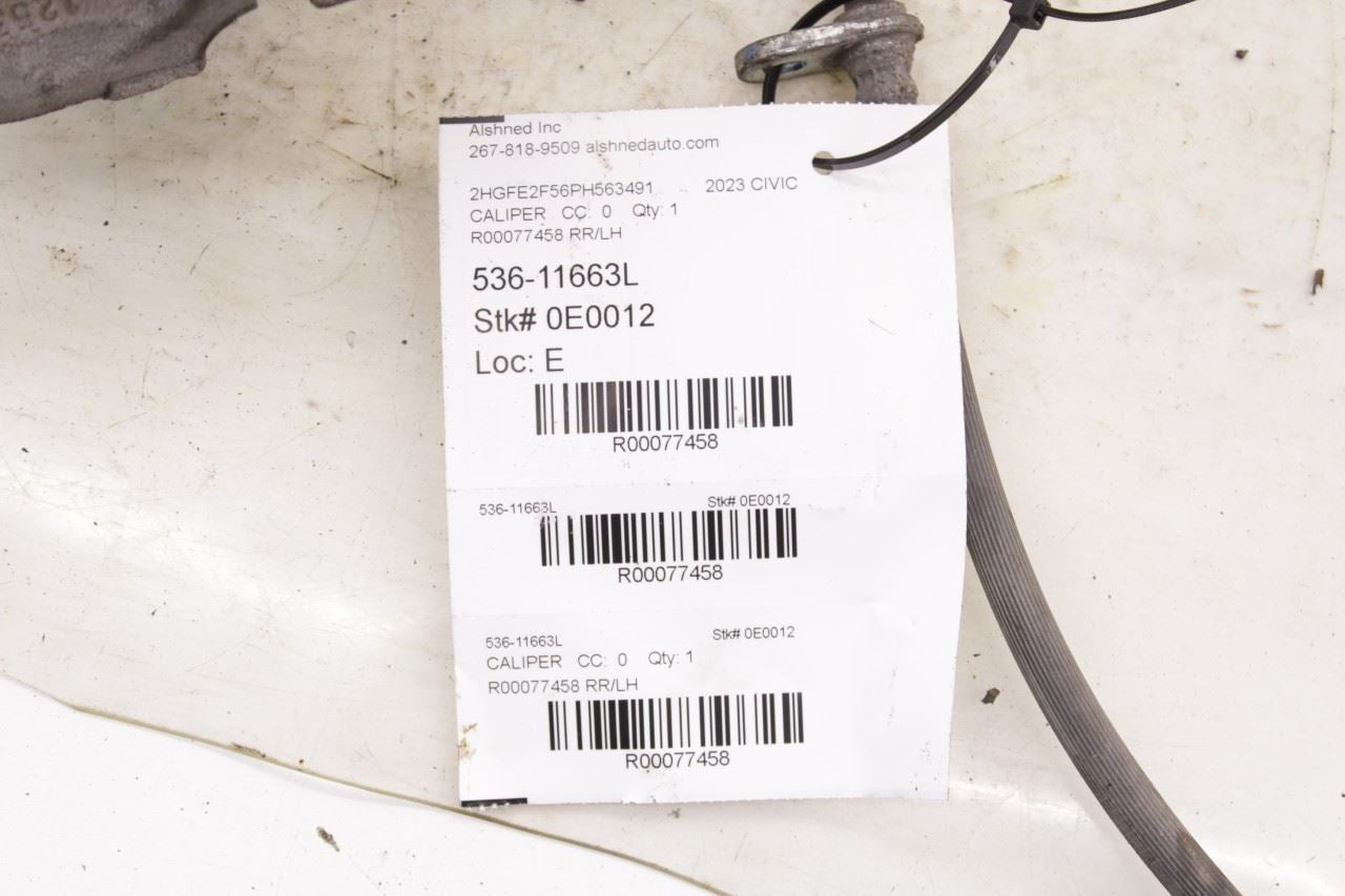 2016-2026 Honda Civic Sport Rear Left Side Disc Brake Caliper 43230-T20-A02 OEM - Alshned Auto Parts