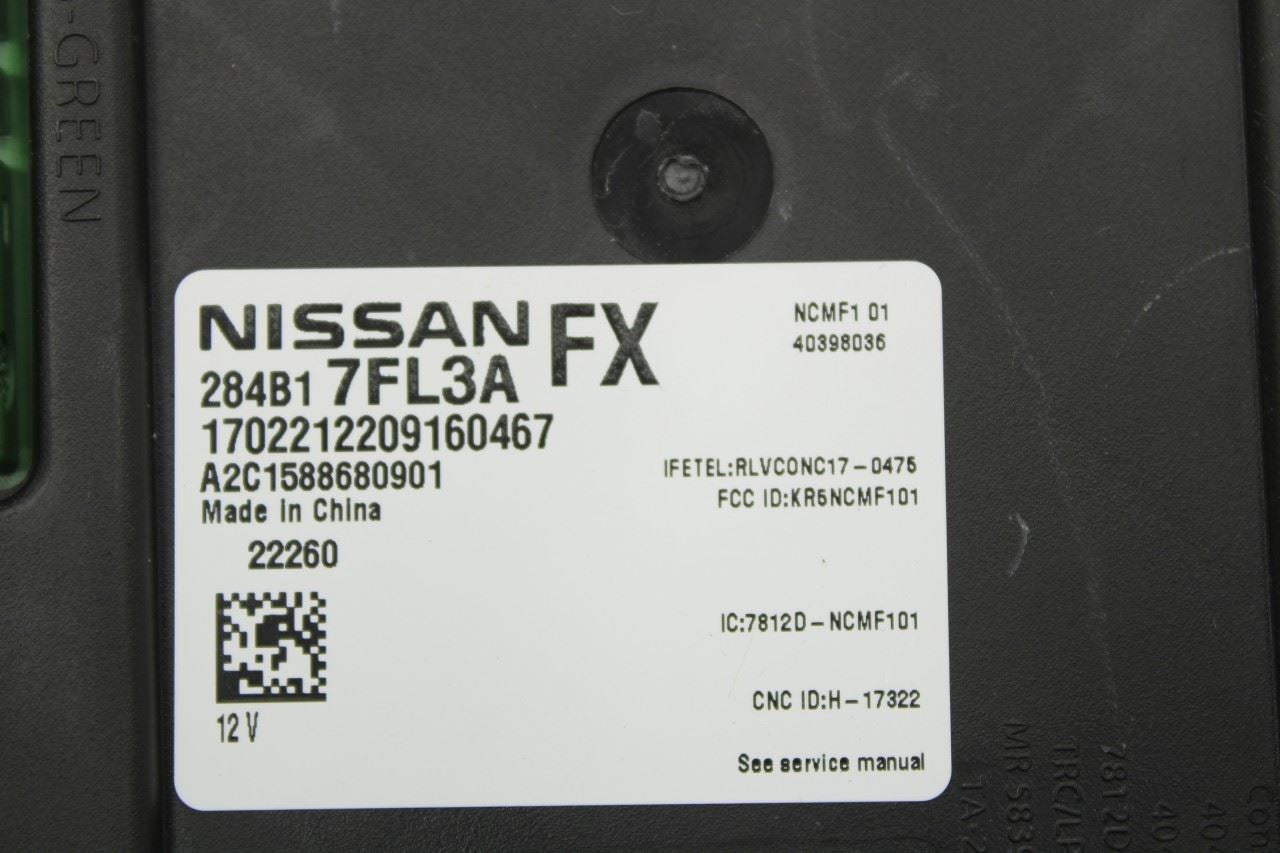 2022 Nissan Rogue Sport SL 2.0L Body Computer Control Module BCM BCU 284B1-7FL3A - Alshned Auto Parts