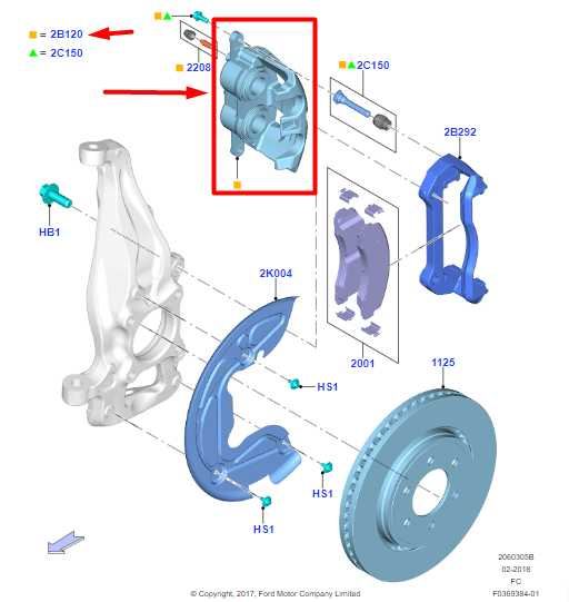 2017-20 Ford F150 Front Right Passenger Side Brake Disc Caliper FL3Z-2B120-C OEM - Alshned Auto Parts