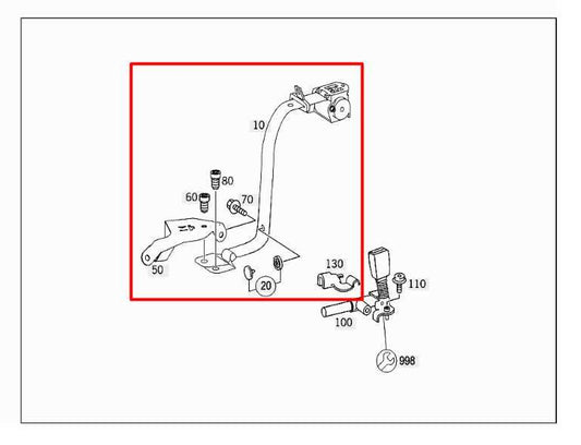 06-09 Mercedes-Benz CLK 350 3.5L RWD Rear Right Side 2nd Row Seat Belt Retractor - Alshned Auto Parts