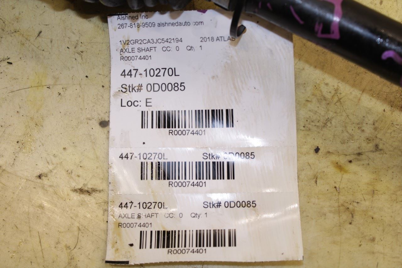 2018-2024 Volkswagen Atlas S AWD Front Left Driver Side CV Axle Drive Half Shaft - Alshned Auto Parts